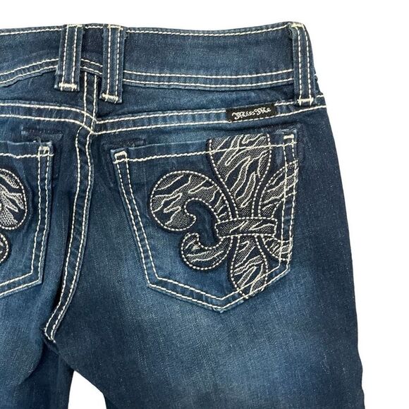 Miss Me Women's Designed For Buckle Denim Jeans Skinny JE5375S4R Dark Wash Size - Picture 1 of 11